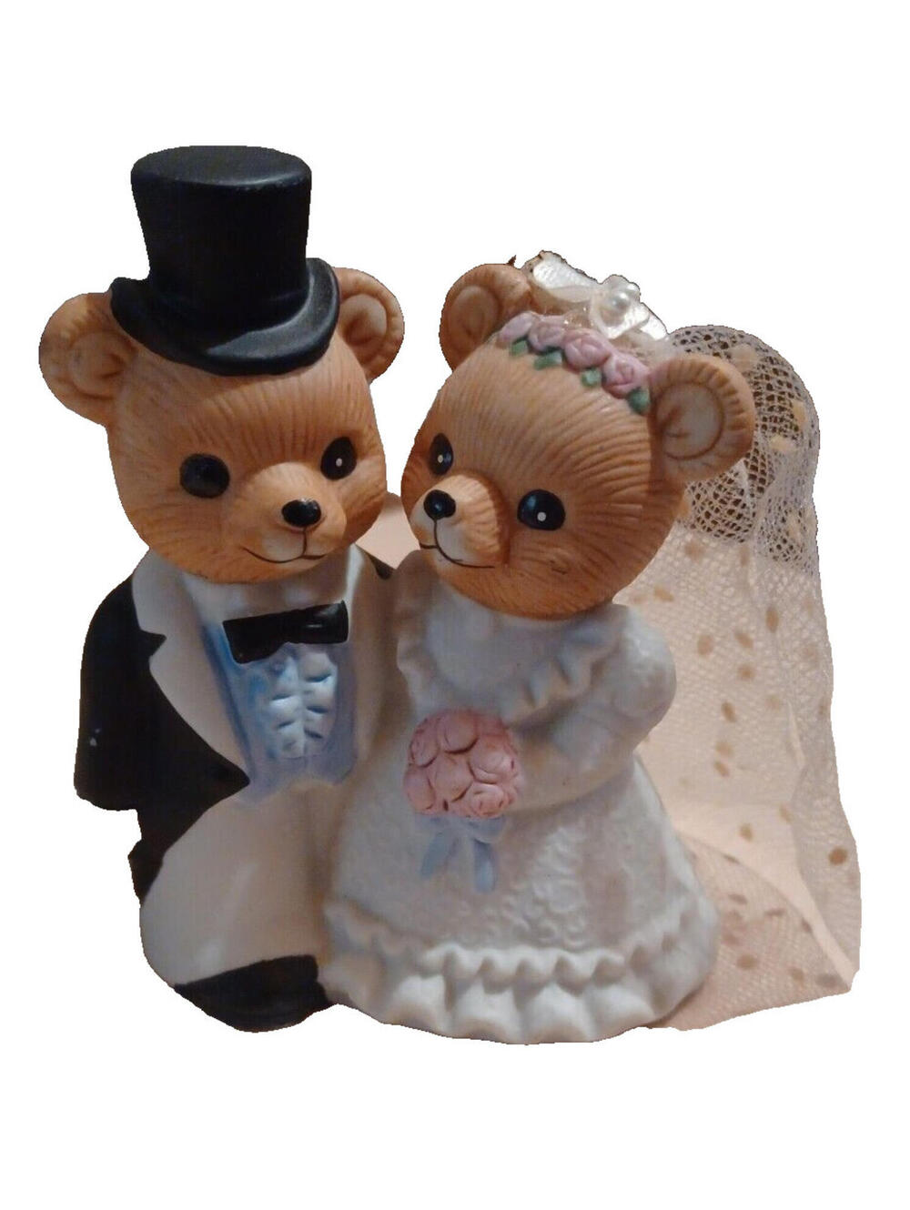 Homco Vintage Ceramic Bride & Groom Wedding Couple #1424